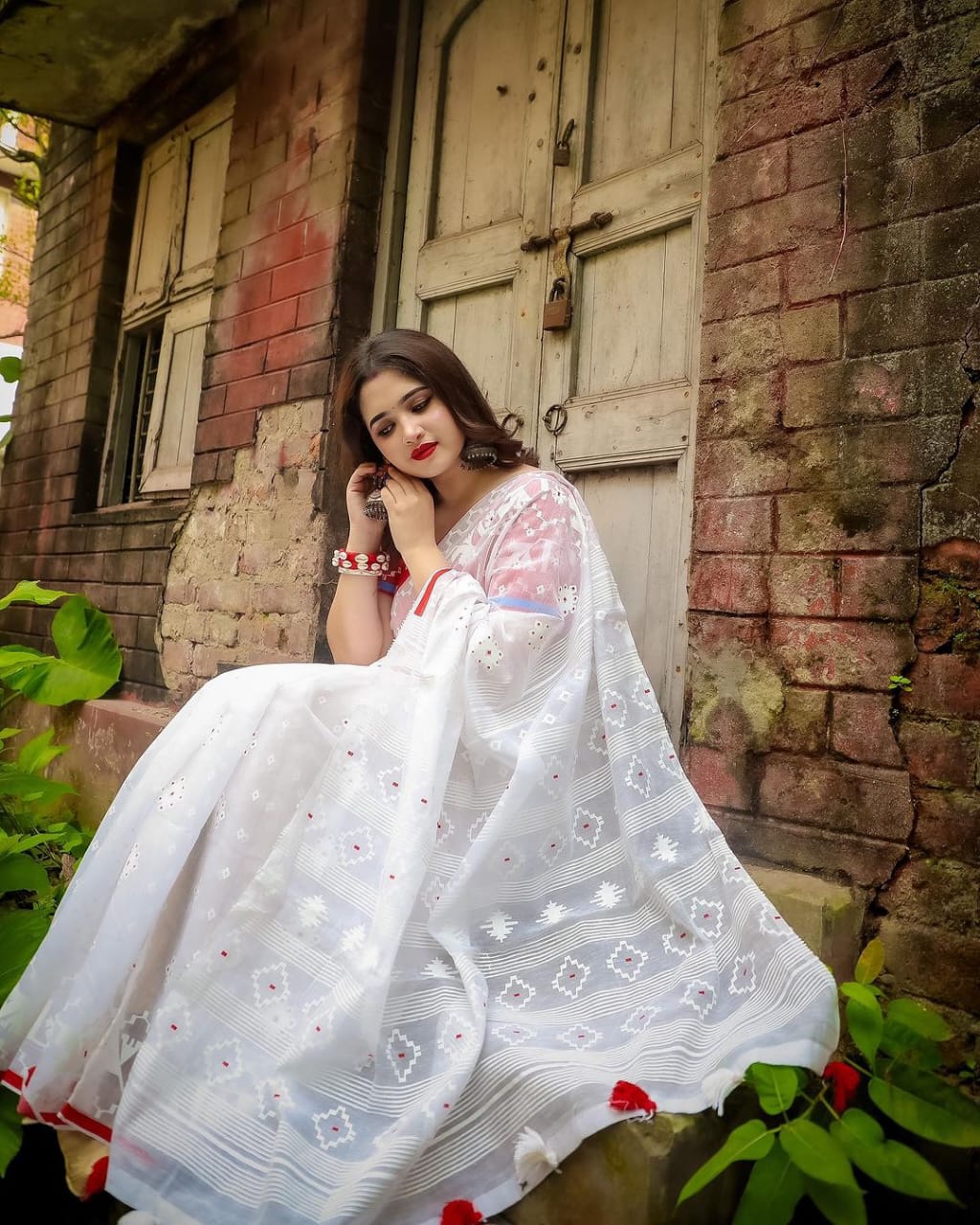 Half Silk Sharee With Blouse Piece For Pohela Boishakh